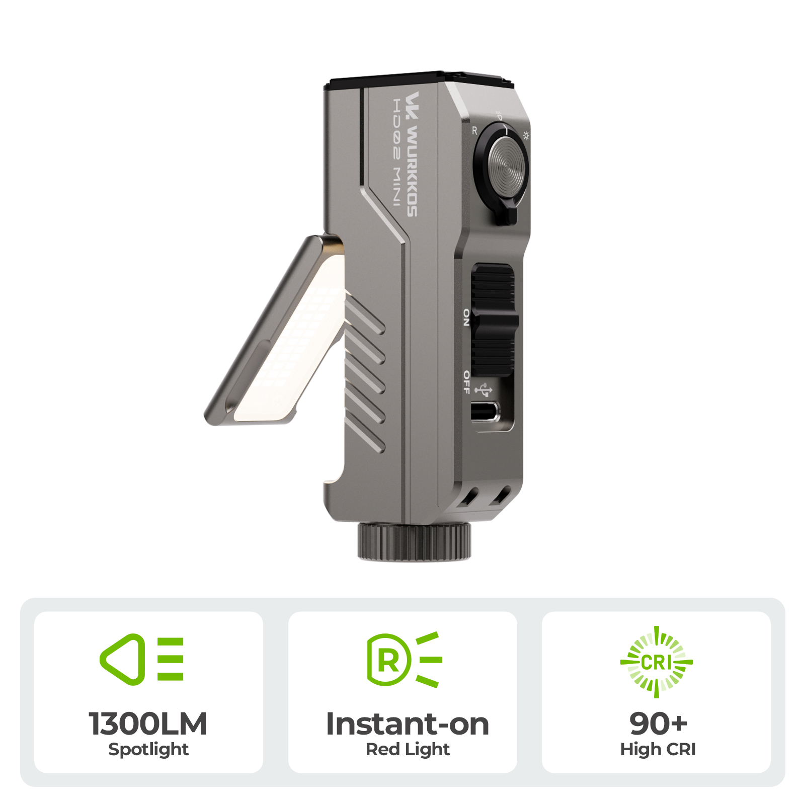 Wurkkos HD02MINI pocket EDC tool light official product photo