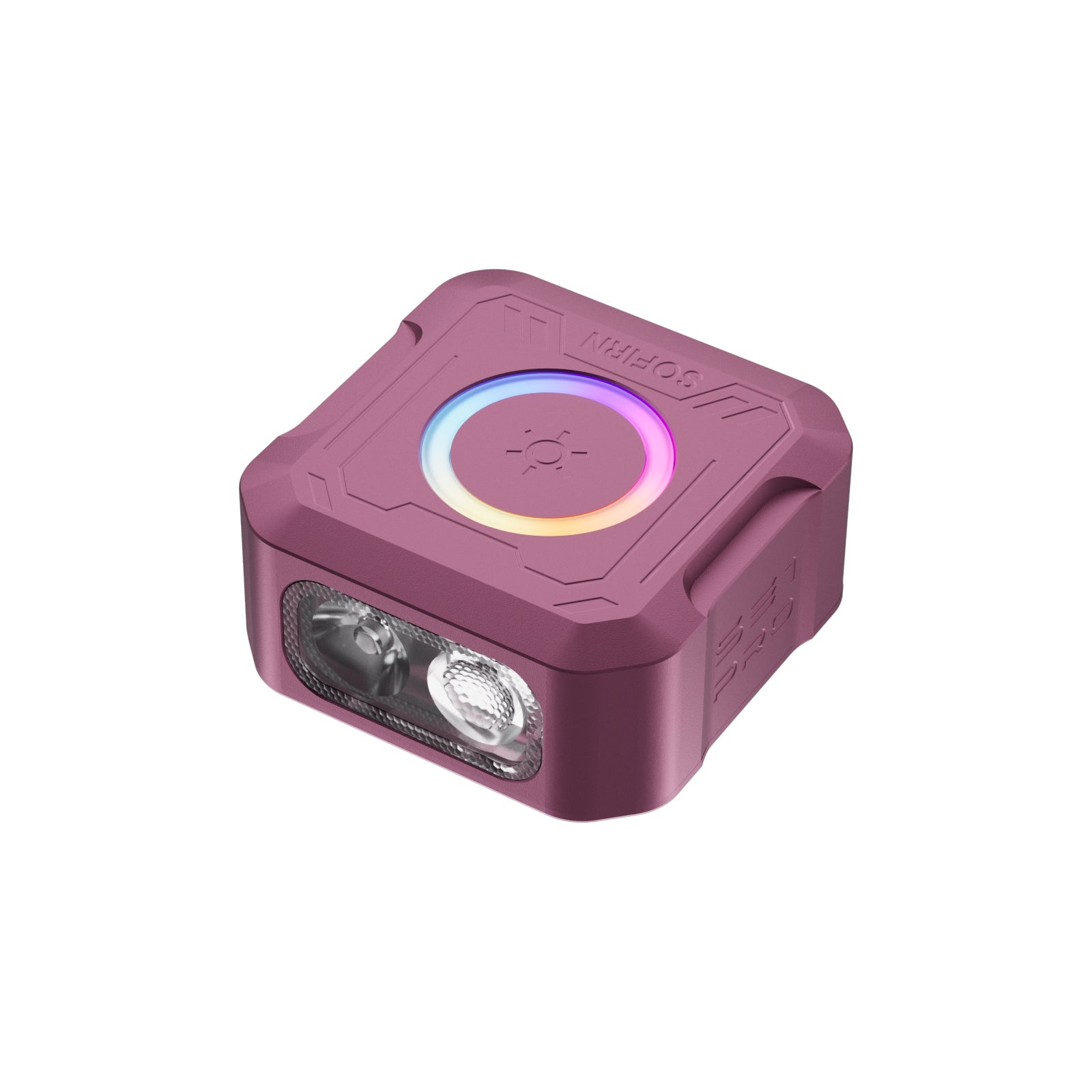 Sofirn SE1 PRO coin-sized wearable EDC light with RGB signal ring, official Sofirn product photo